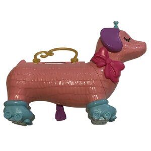 Polly Pocket Doggy Compact Playset Puppet Party Handle Carrying 12" x 9"